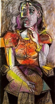 Pablo Picasso Painting - Mujer sentada 3 1938 cubista Pablo Picasso